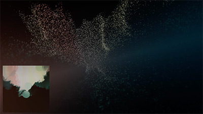 znzr | Particles driven by Realtime 2D Fluids